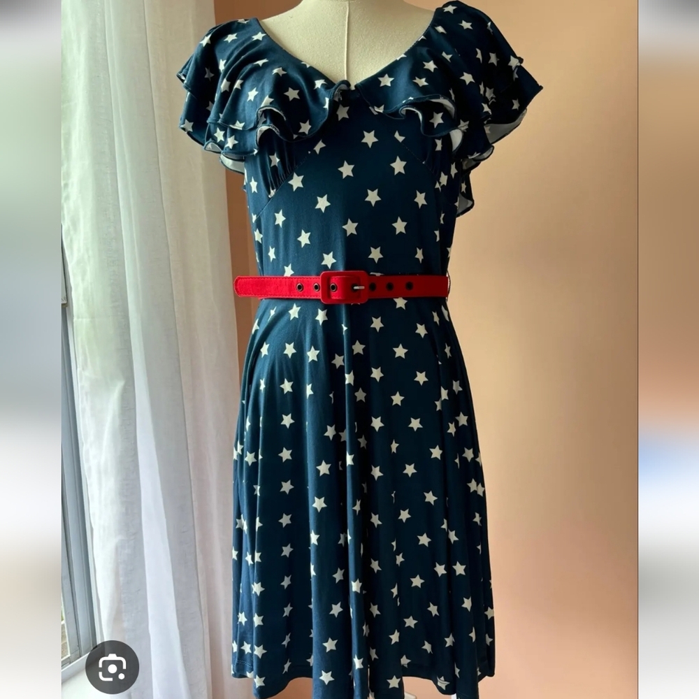 Blue Star Patriotic Dress